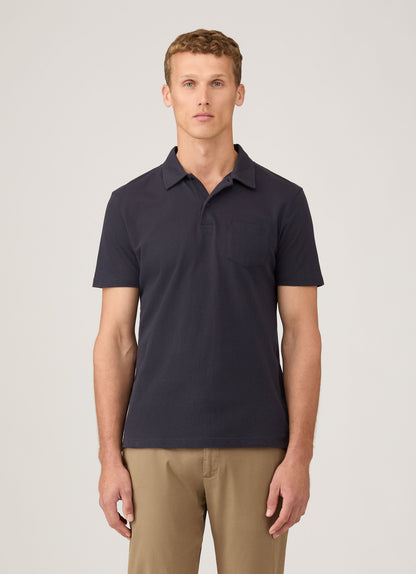 Mens Cotton Riviera Polo Shirt Navy Mpol1026