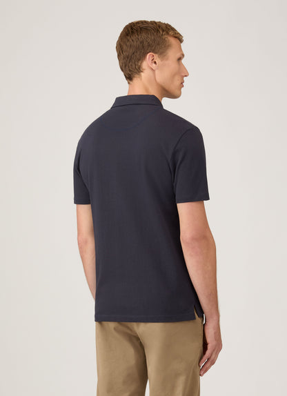 Mens Cotton Riviera Polo Shirt Navy Mpol1026