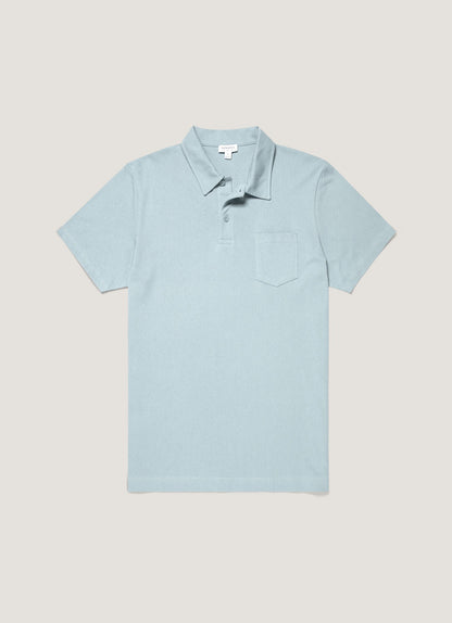 Mens Riviera Polo Shirt In Sky Blue Mpol1026 Butz