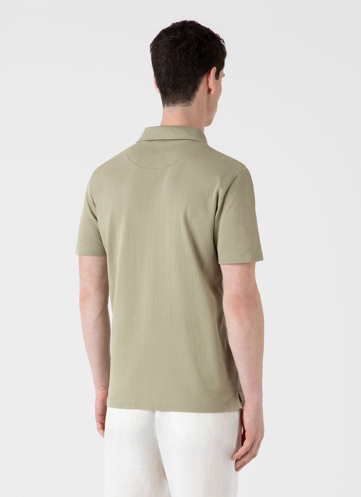 Mens Riviera Polo Shirt In Pale Khaki Mpol1026 Gngz