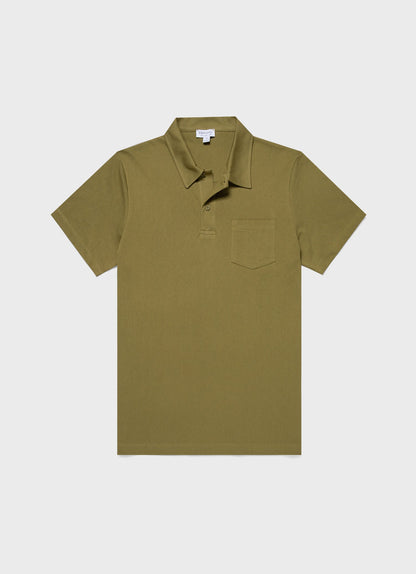 Mens Riviera Polo Shirt In Matcha Green Mpol1026 Gnif