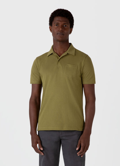 Mens Riviera Polo Shirt In Matcha Green Mpol1026 Gnif