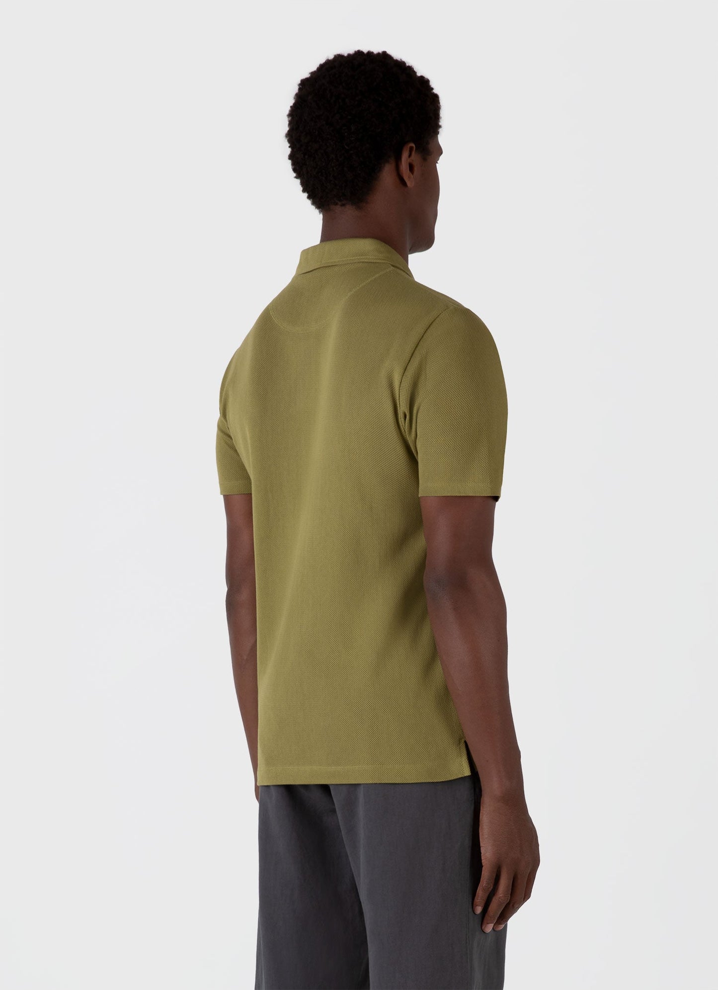 Mens Riviera Polo Shirt In Matcha Green Mpol1026 Gnif