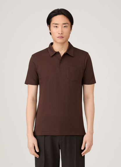 Mens Riviera Polo Shirt In Bakelite Mpol1026 Rdel