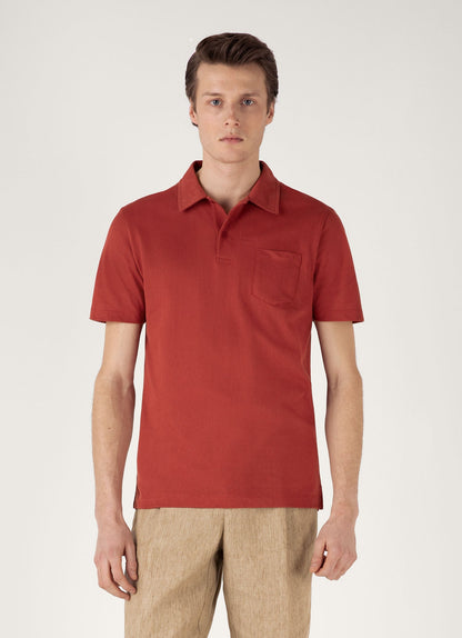 Mens Riviera Polo Shirt In Garnet Red Mpol1026 Rden