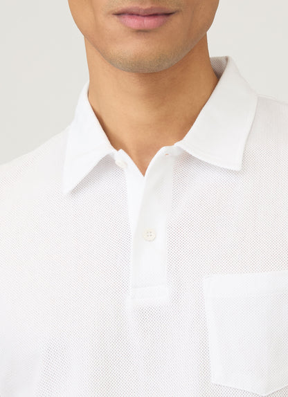 Mens Cotton Riviera Polo Shirt White Mpol1026