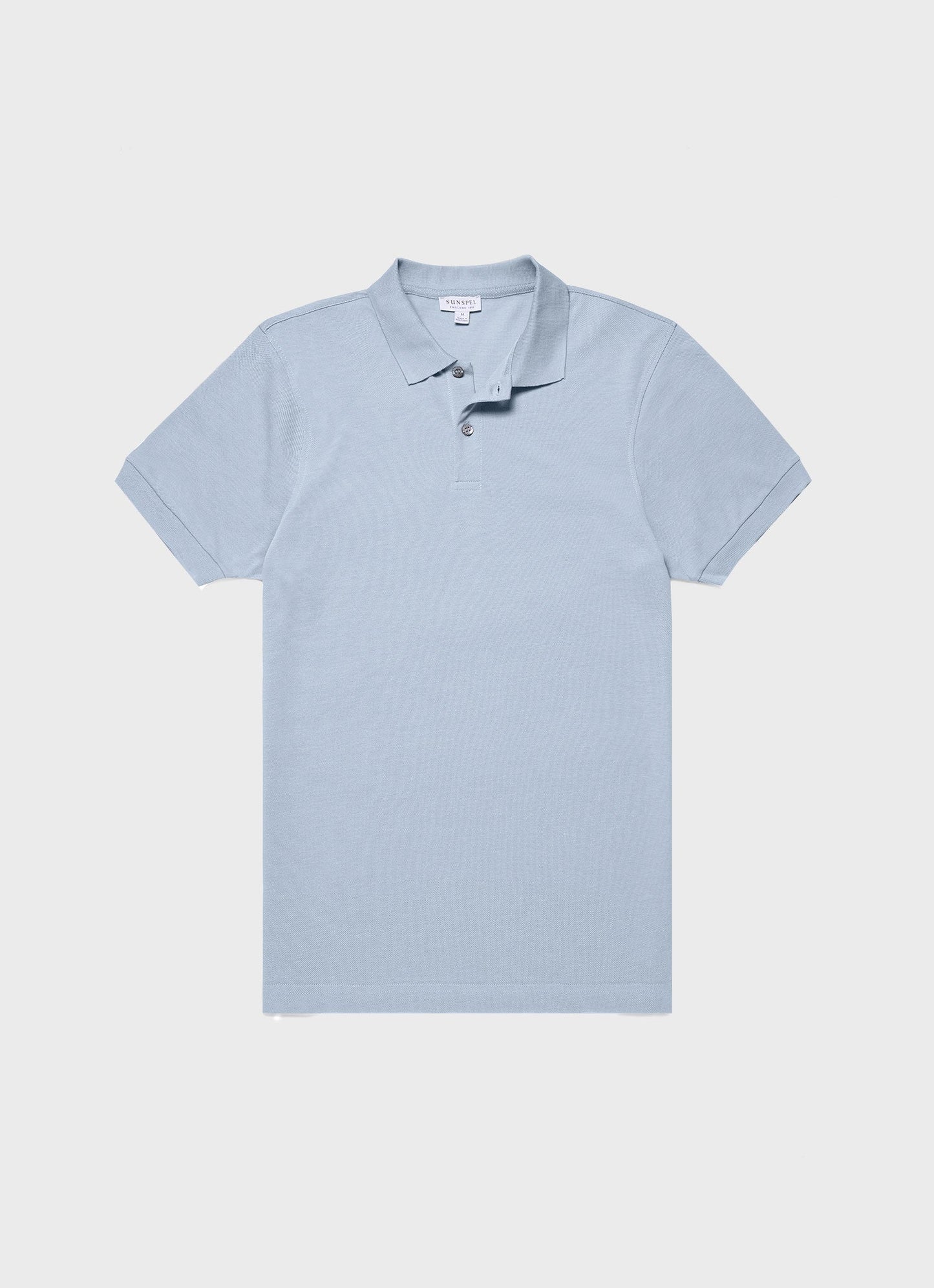 Mens Pique Polo Shirt In Smoke Blue Mpol1028 Buvc
