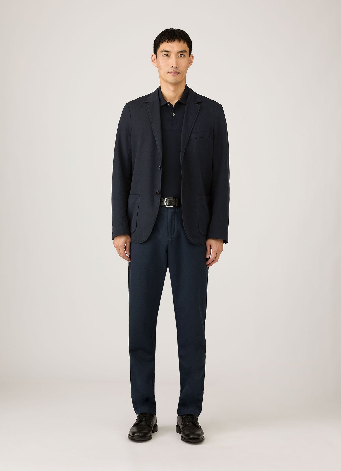 Mens Pique Polo Shirt In Midnight Navy Mpol1028 Buvn