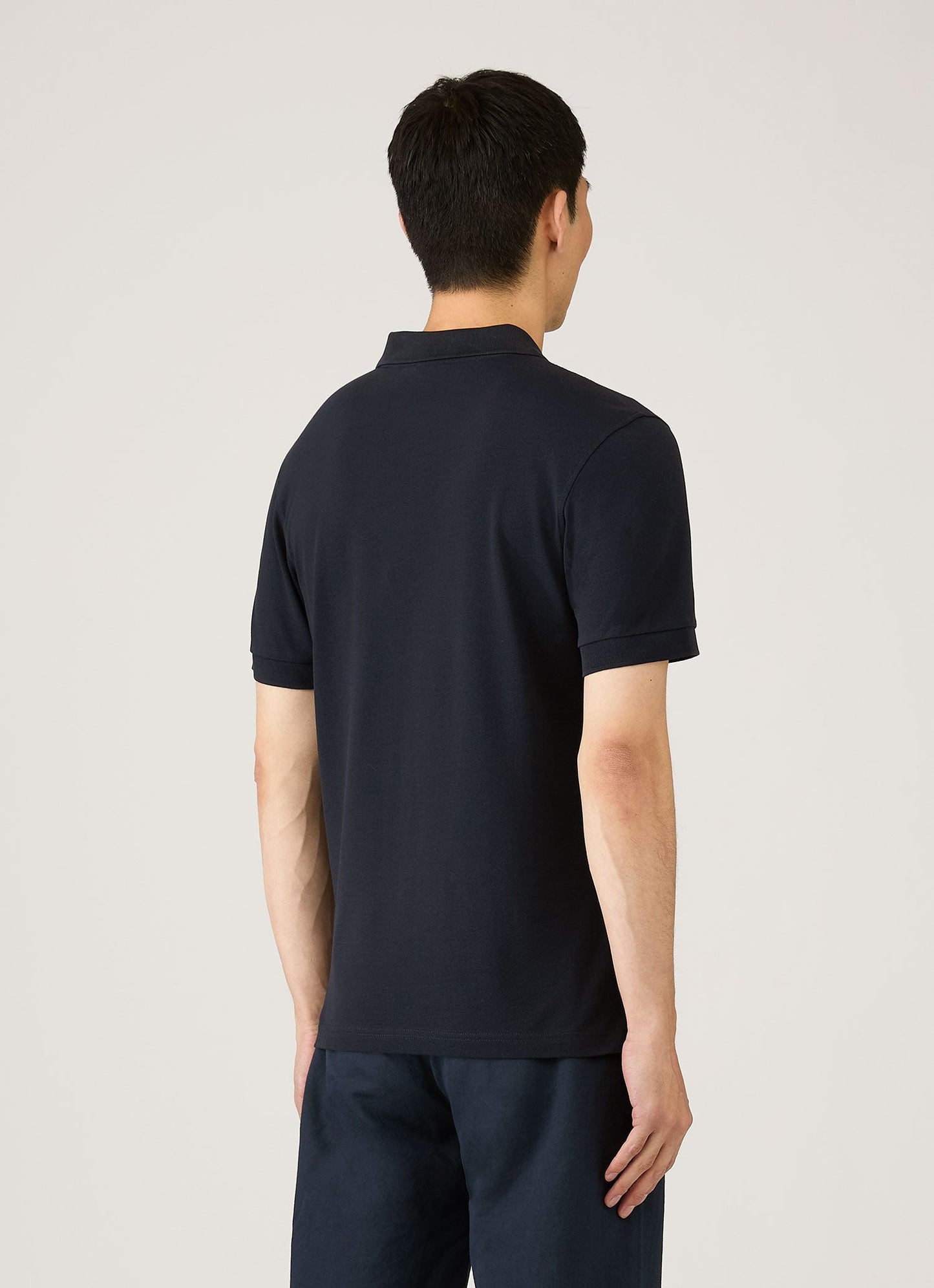 Mens Pique Polo Shirt In Midnight Navy Mpol1028 Buvn