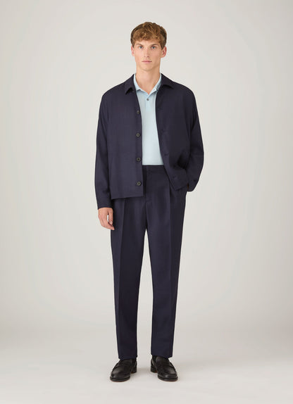 Men's Piqué Polo Shirt in Frost Blue