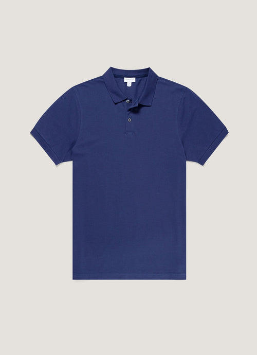 Mens Pique Polo Shirt In Ink Blue Mpol1028 Buwx
