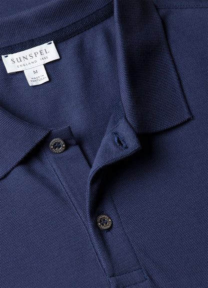 Mens Pique Polo Shirt In Ink Blue Mpol1028 Buwx