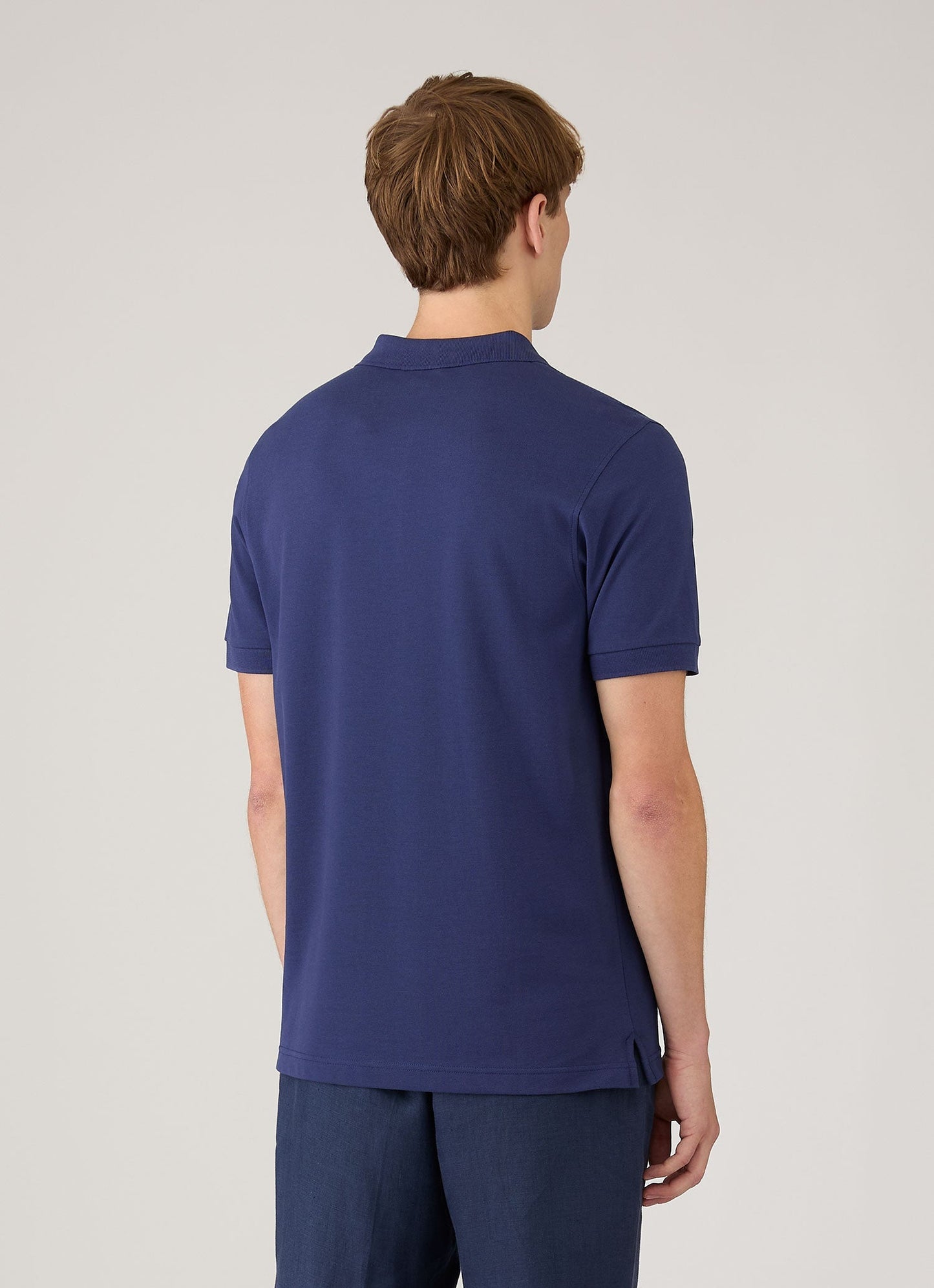 Mens Pique Polo Shirt In Ink Blue Mpol1028 Buwx