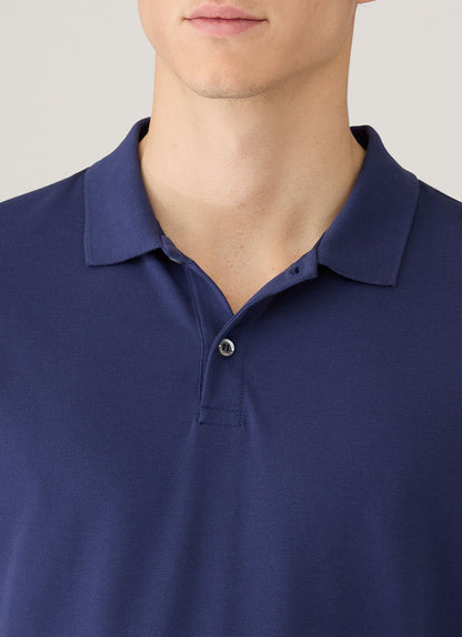 Mens Pique Polo Shirt In Ink Blue Mpol1028 Buwx
