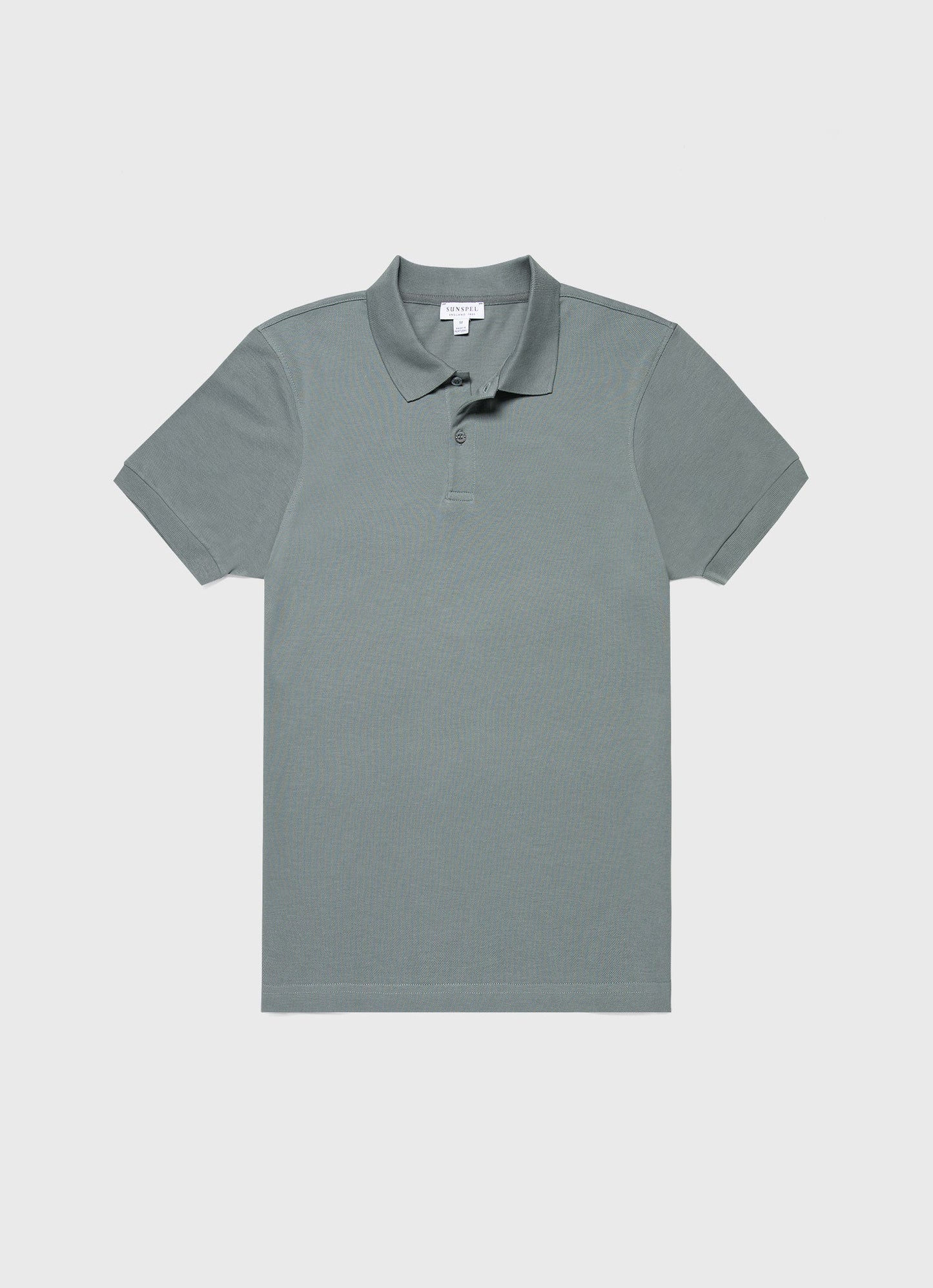 Mens Pique Polo Shirt In Smoke Green Mpol1028 Gnhp