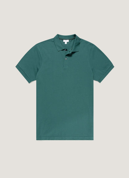 Mens Pique Polo Shirt In Forest Mpol1028 Gnjd