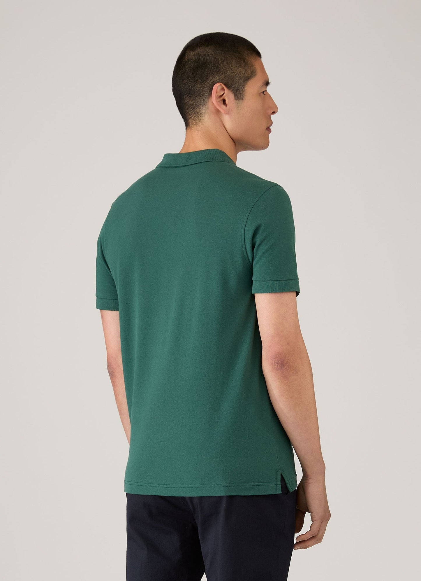 Mens Pique Polo Shirt In Forest Mpol1028 Gnjd