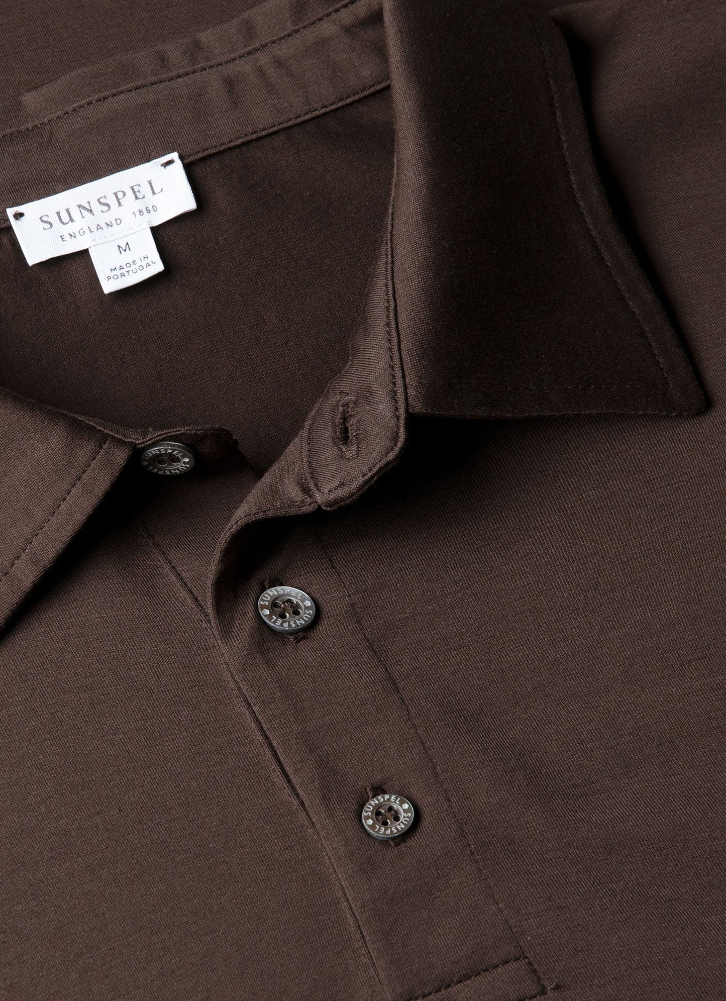 Mens Classic Jersey Polo Shirt In Dark Chocolate Mpol1052 Brgs