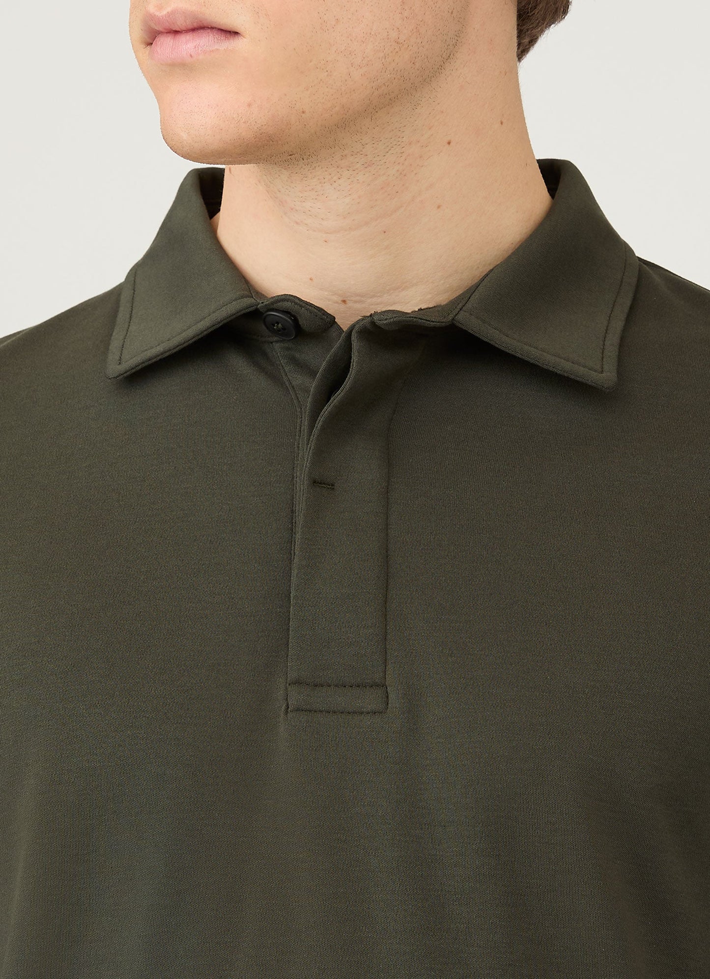 Mens Heavyweight Rugby Polo Shirt In Dark Green Mpol1066 Gnin