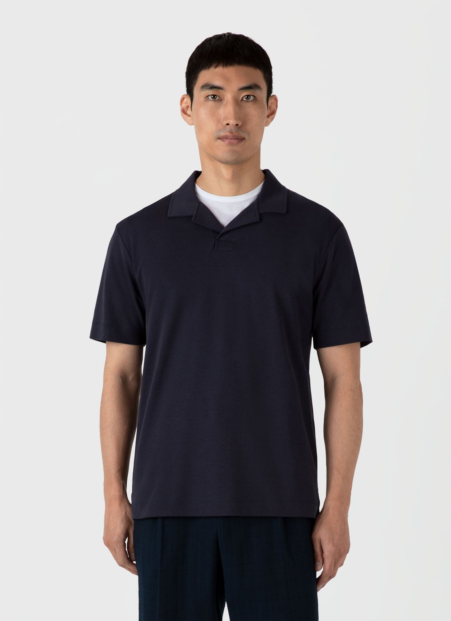 Mens Heavyweight Polo Shirt In Navy Mpol1071 Buaa