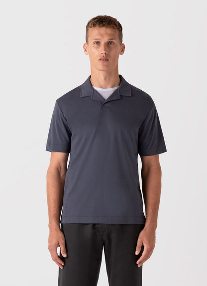 Mens Heavyweight Polo Shirt In Slate Blue Mpol1071 Buua