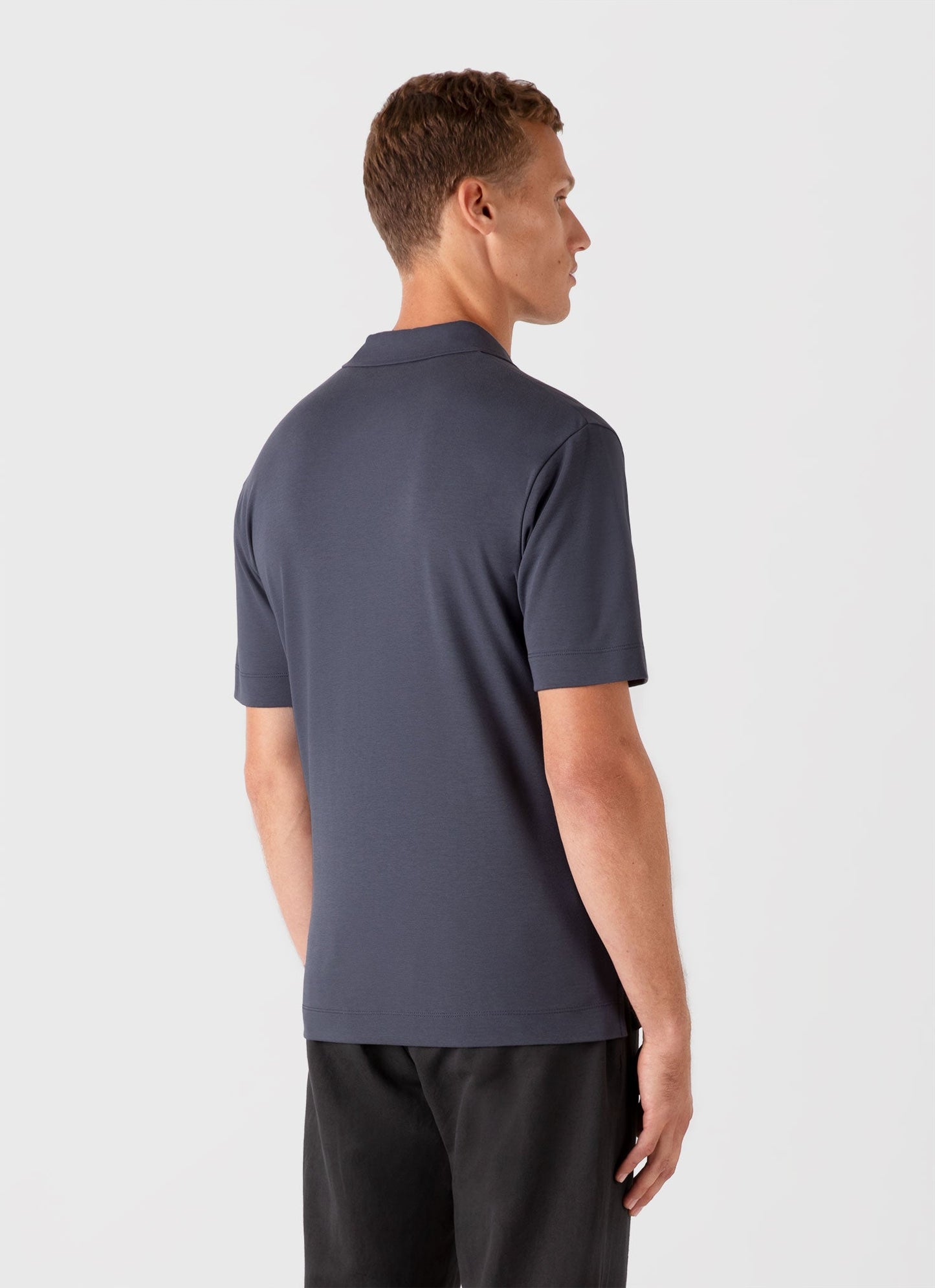 Mens Heavyweight Polo Shirt In Slate Blue Mpol1071 Buua