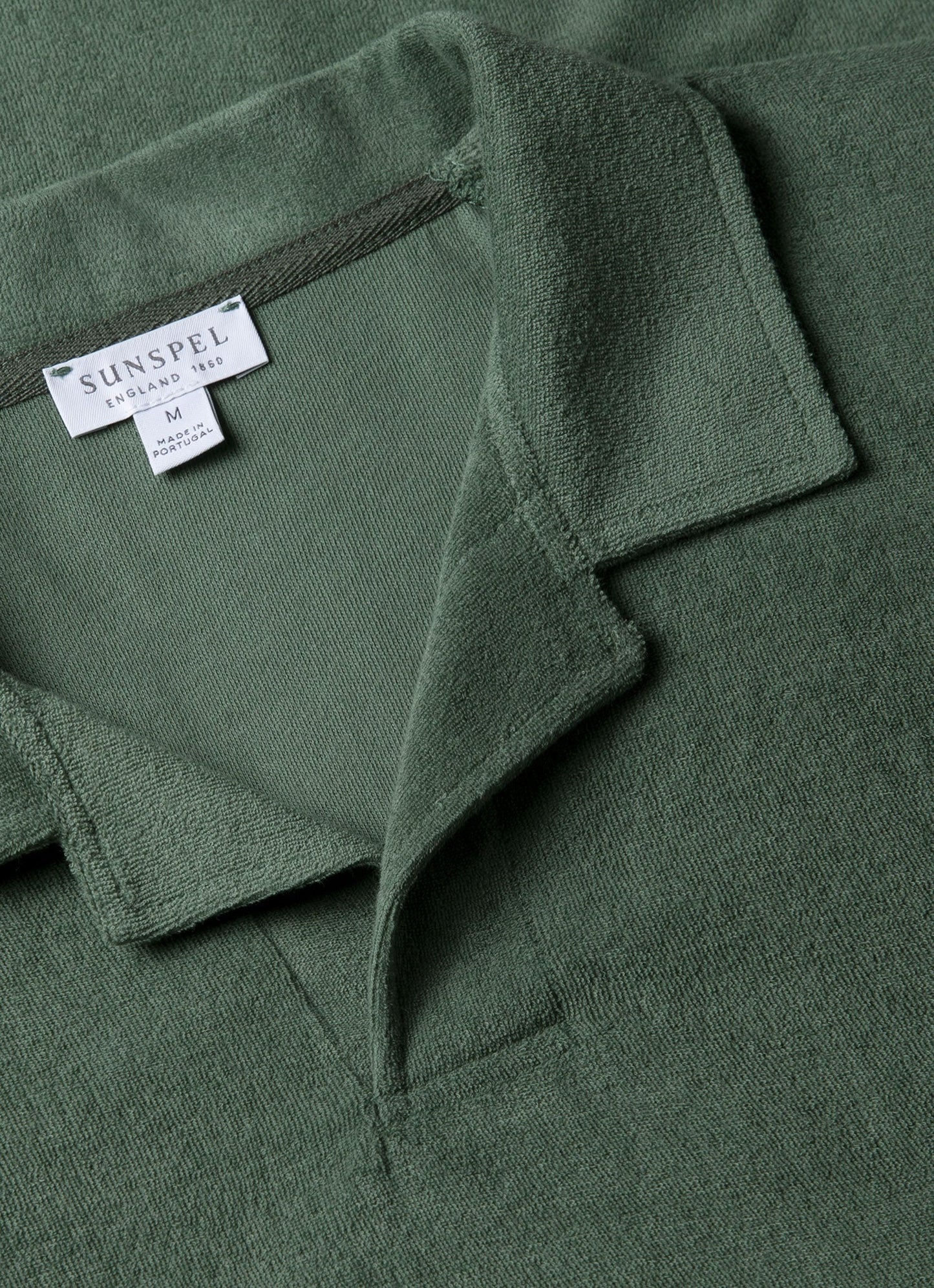 Mens Towelling Polo Shirt In Dusk Green Mpol1574 Gnij