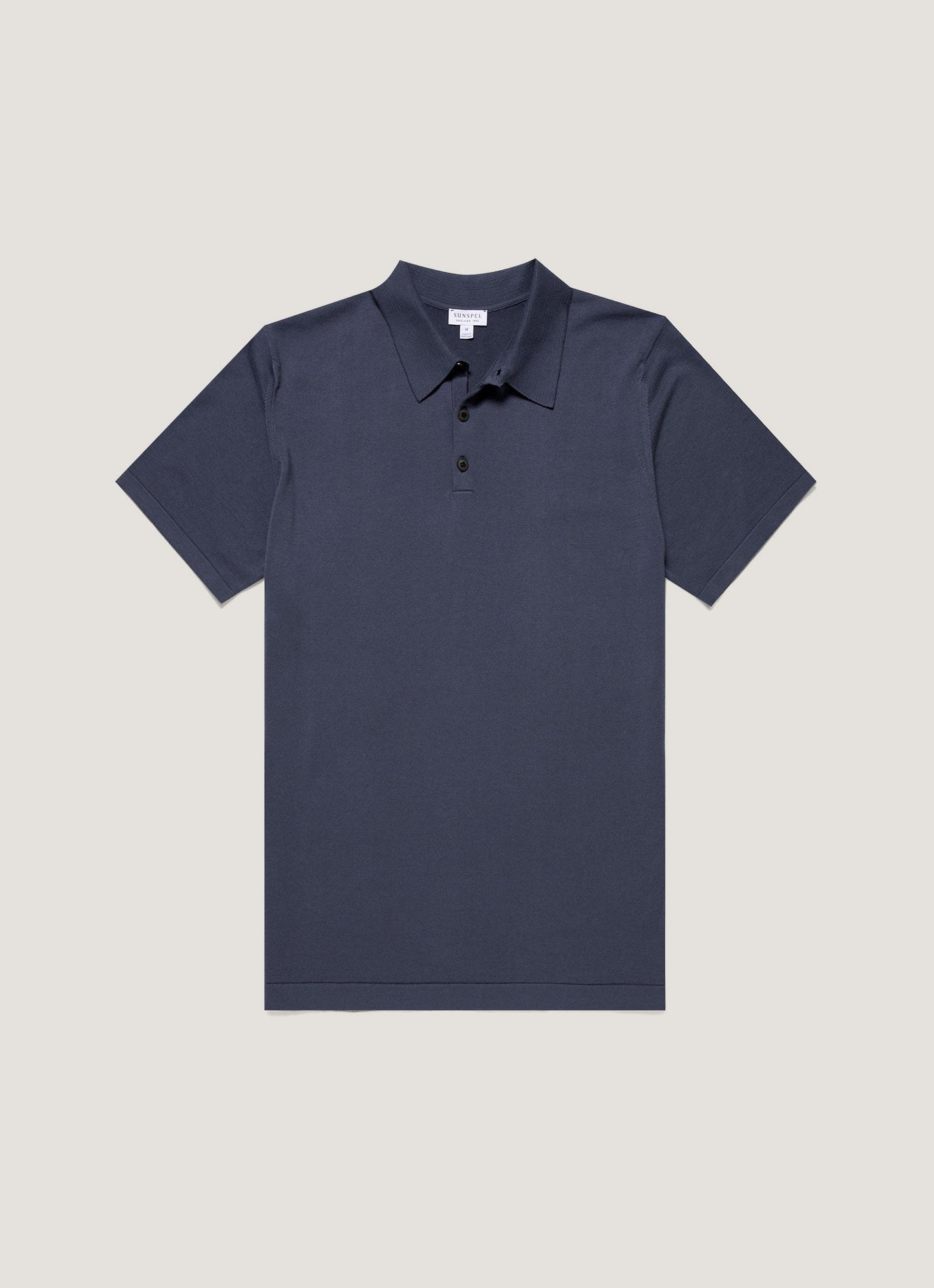 Mens Sea Island Cotton Polo Shirt In Slate Blue Mpol8090 Buua