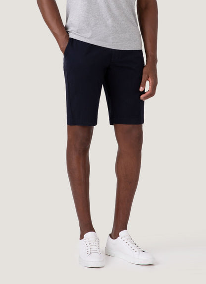 Mens Stretch Cotton Twill Chino Shorts Navy Mshr3504