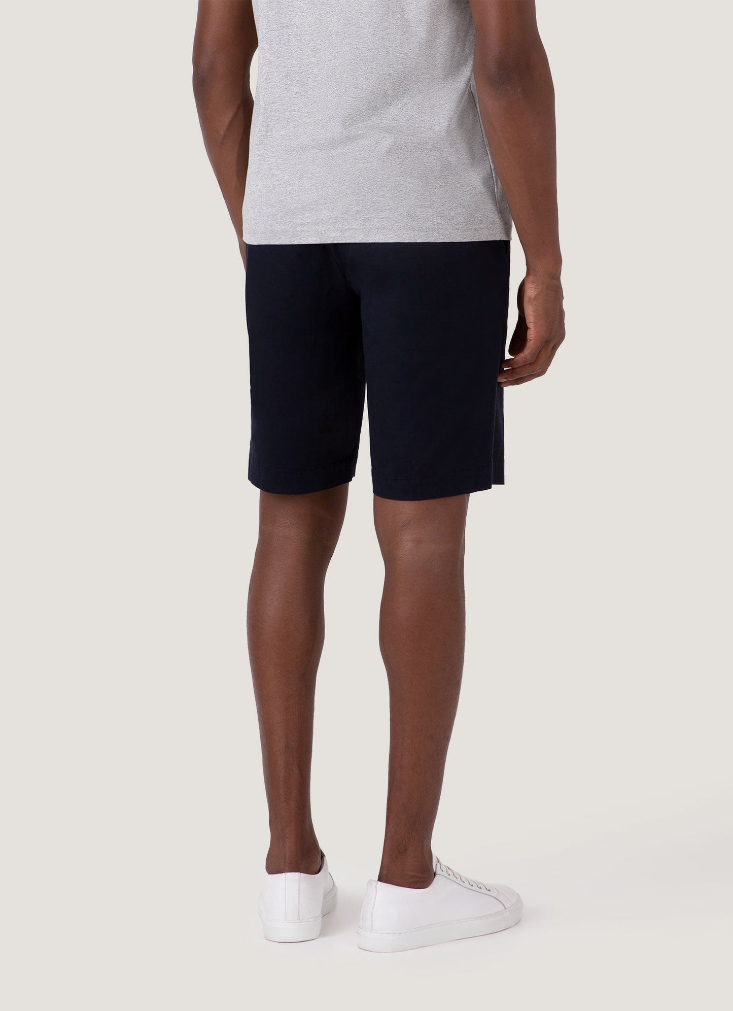 Mens Stretch Cotton Twill Chino Shorts Navy Mshr3504