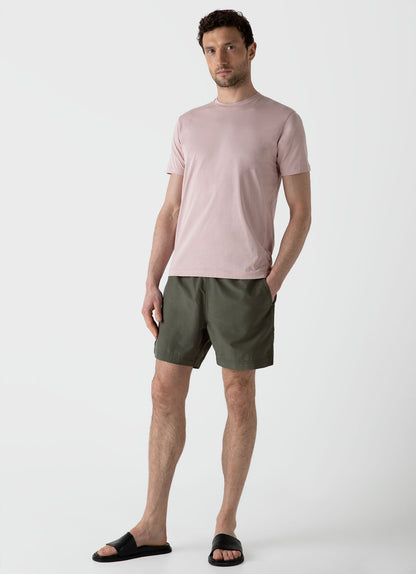 Mens Drawstring Swim Shorts In Hunter Green Mshr3705 Gngc