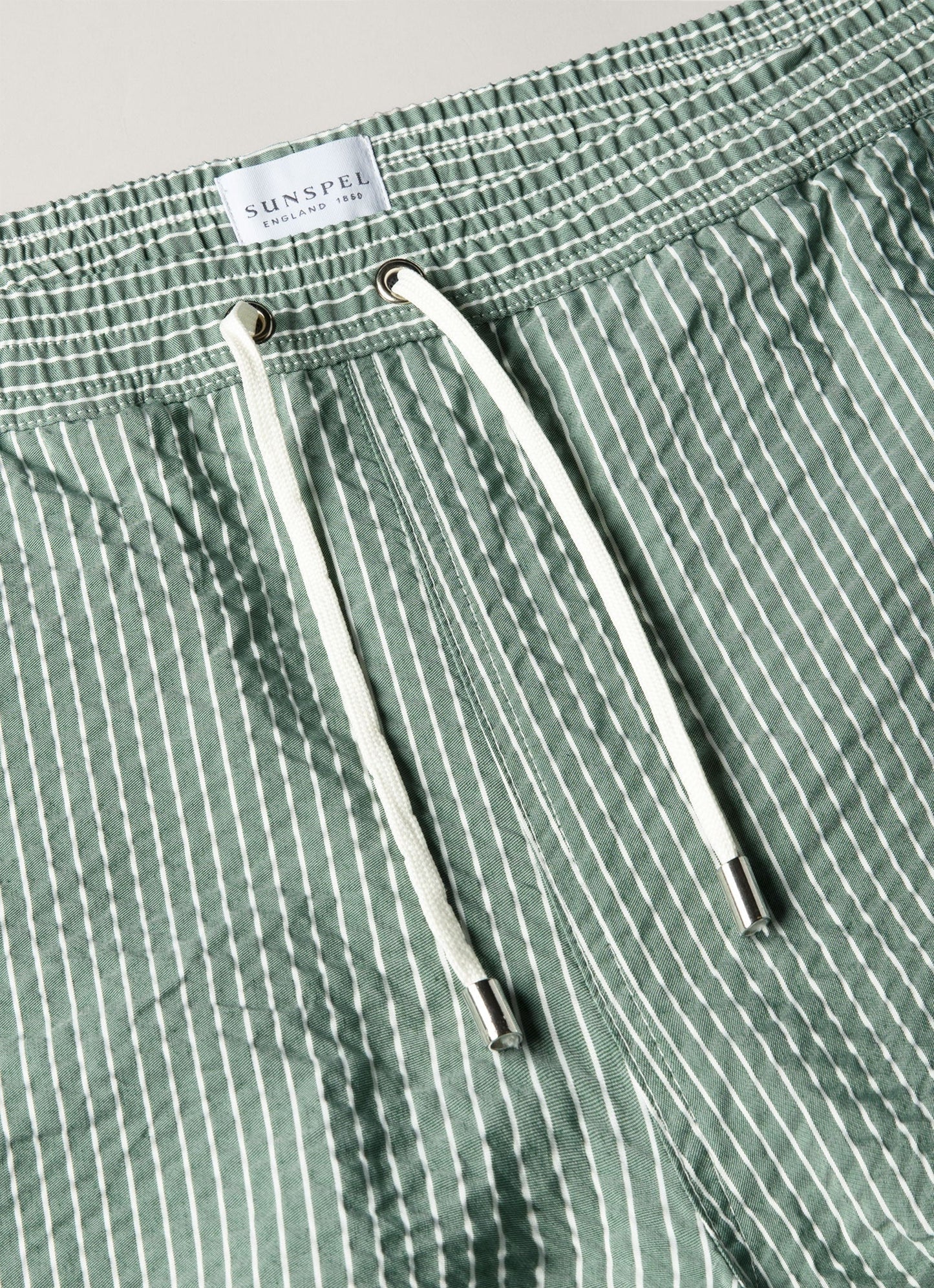 Mens Drawstring Swim Shorts In Bright Green White Mshr3705Txs Stor
