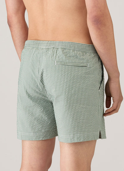 Mens Drawstring Swim Shorts In Bright Green White Mshr3705Txs Stor