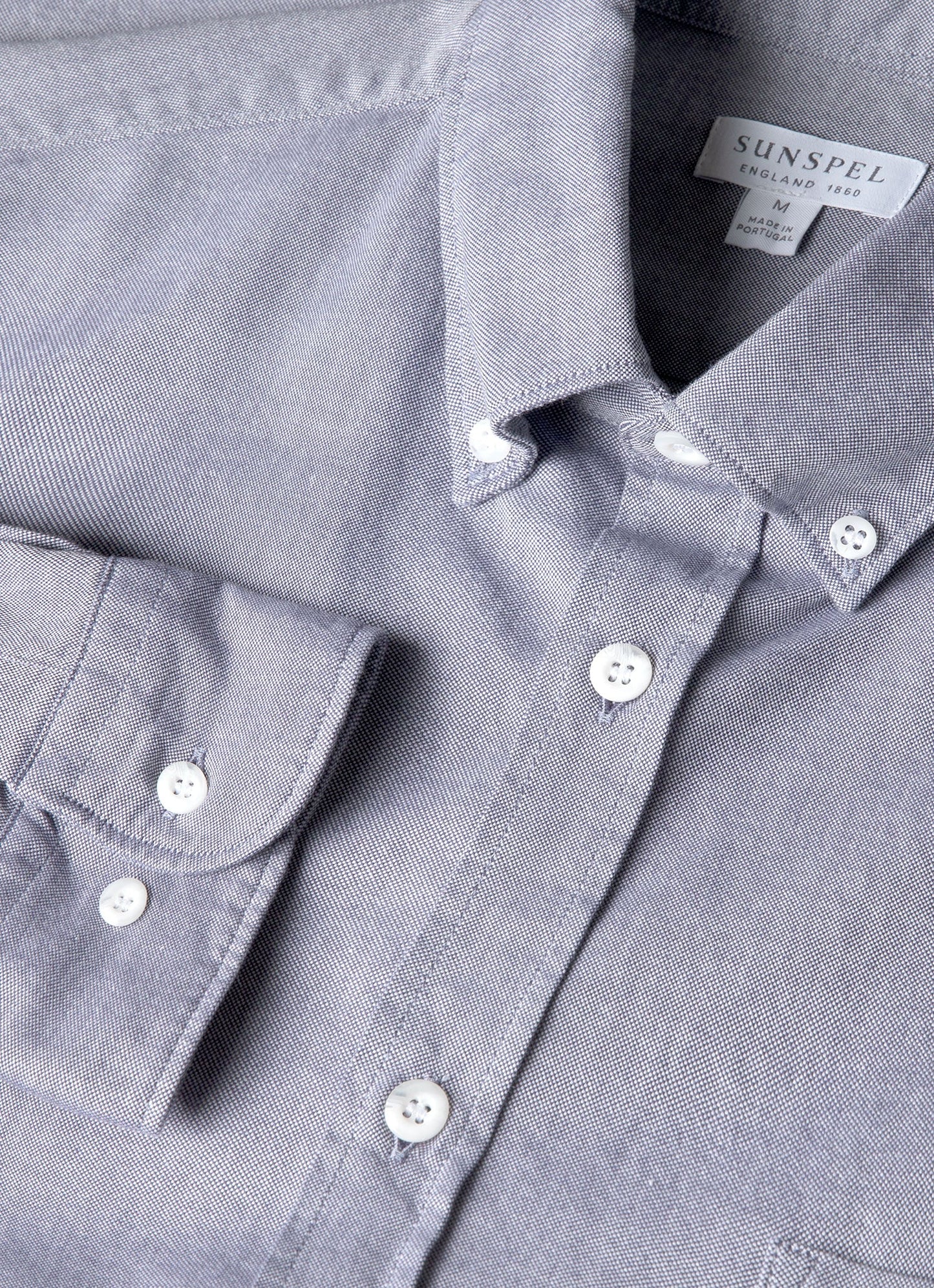 Mens Button Down Oxford Shirt In Dark Blue Msht2107 Bunu