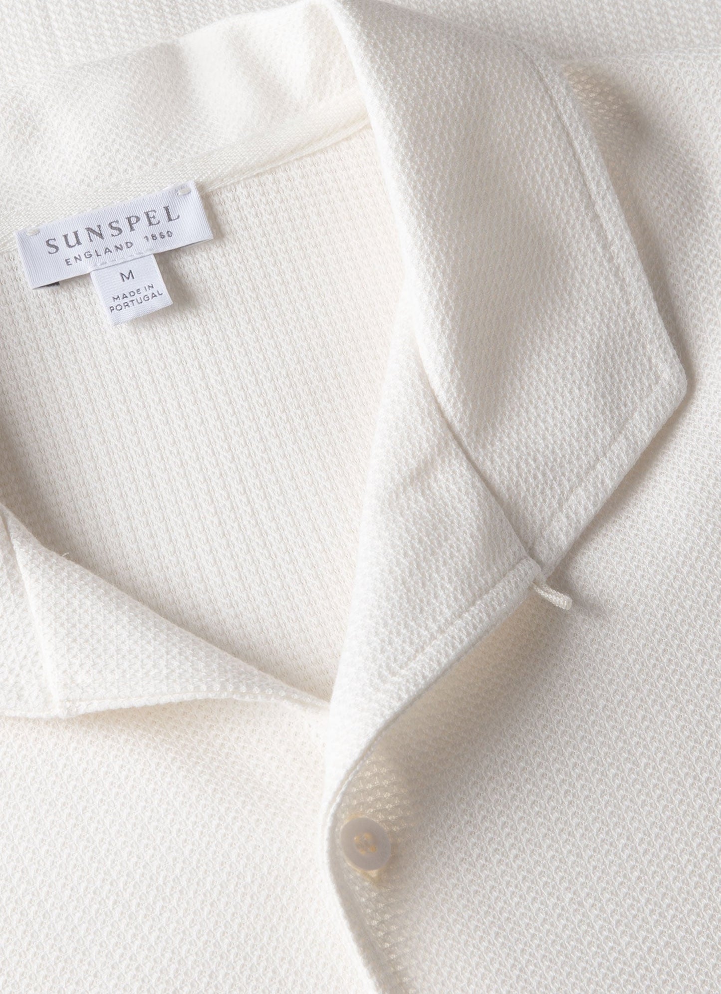 Mens Short Sleeve Textured Jersey Shirt In Ecru Msht2109 Whcr