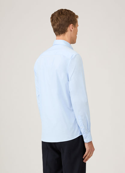 Mens Cotton Stretch Shirt In Light Blue Msht2123 Buud