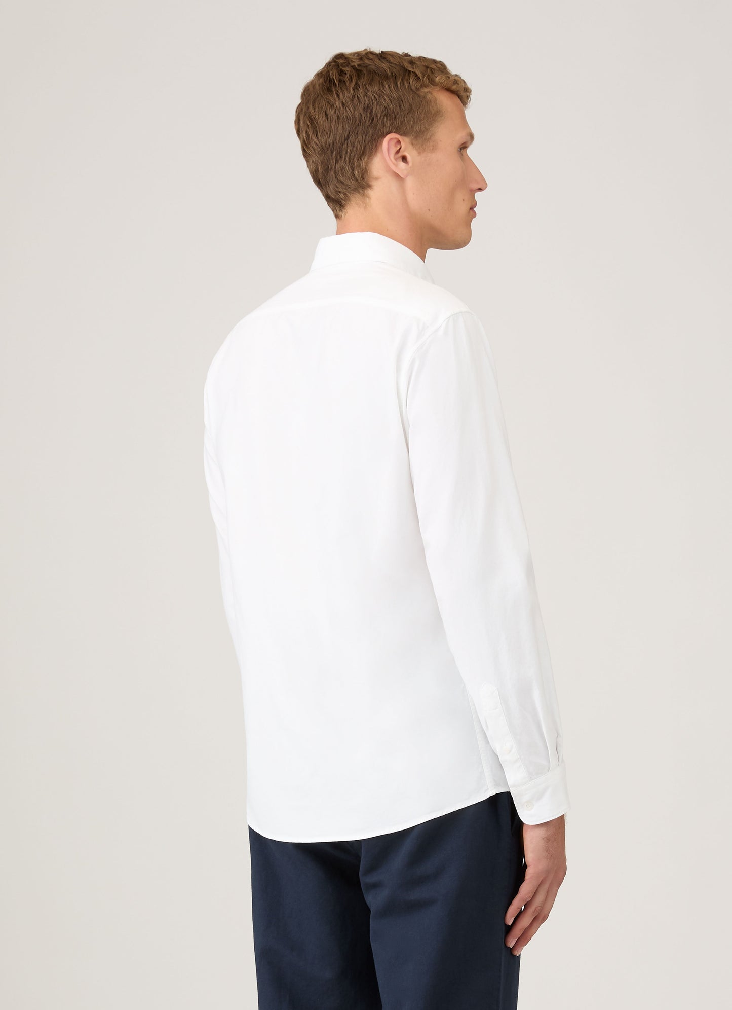 Mens Oxford Shirt In White Msht2127 Whaa
