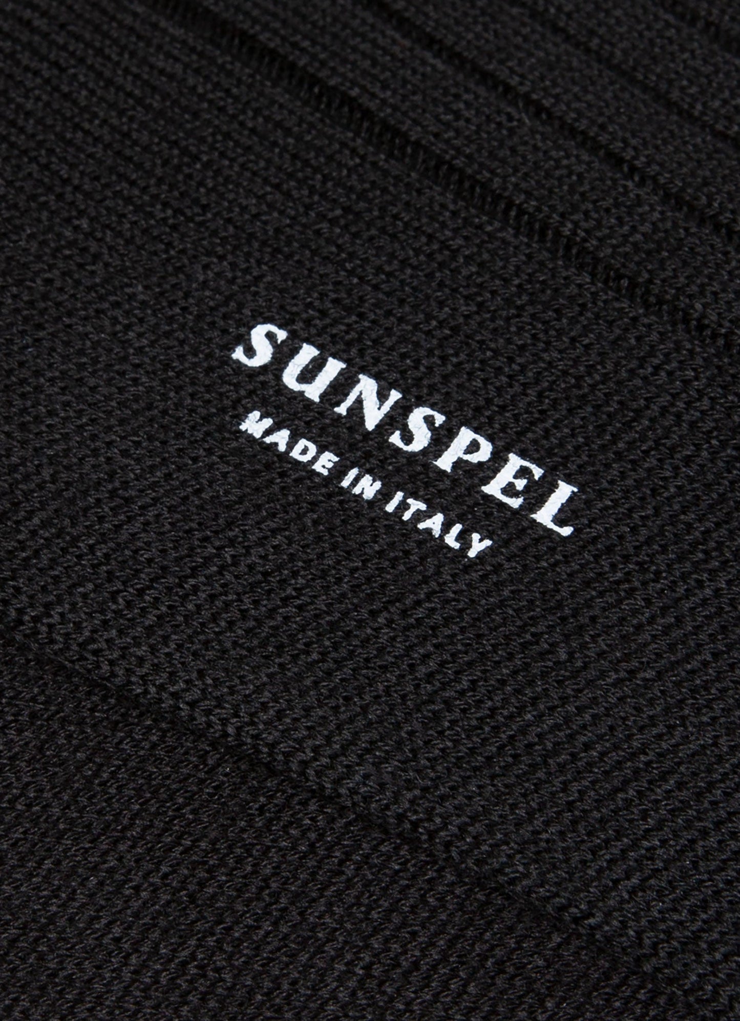 Mens Merino Wool Rib Socks In Black