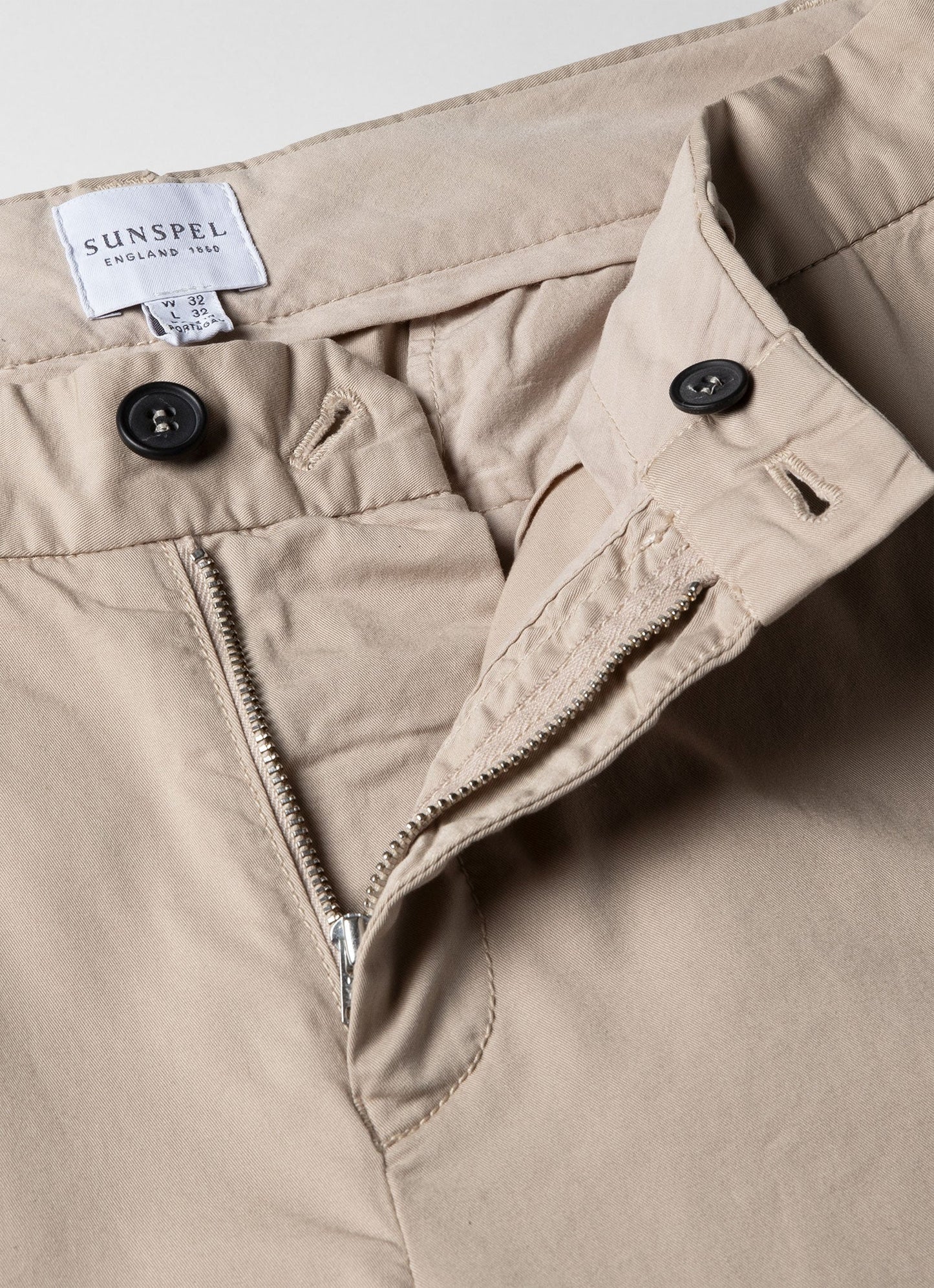 Mens Regular Fit Stretch Chino Light Stone