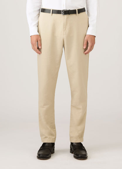 Mens Cotton Linen Trouser In Hazelwood Mtrs3136 Brgt