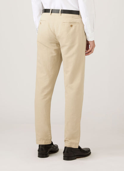 Mens Cotton Linen Trouser In Hazelwood Mtrs3136 Brgt