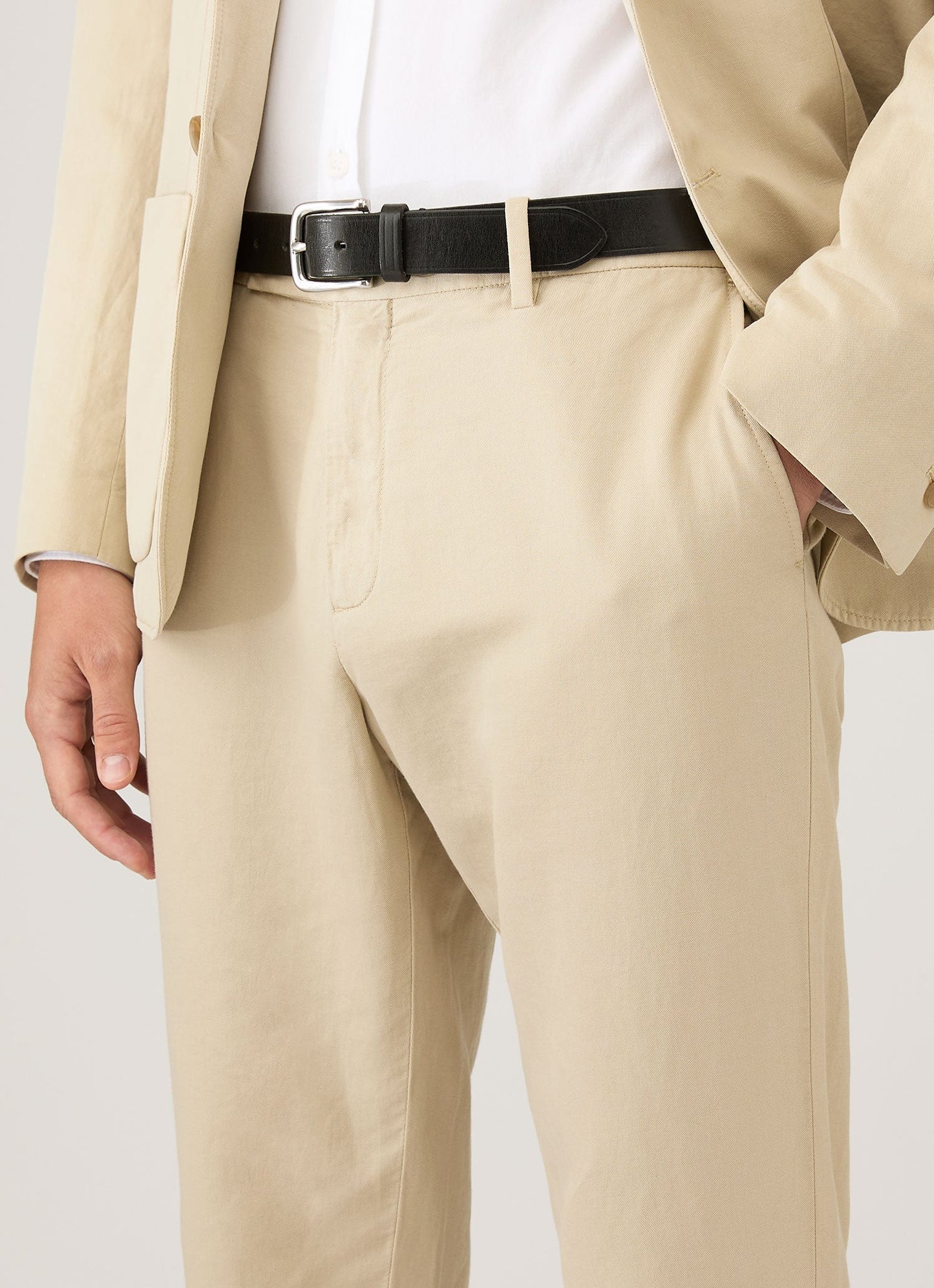 Mens Cotton Linen Trouser In Hazelwood Mtrs3136 Brgt