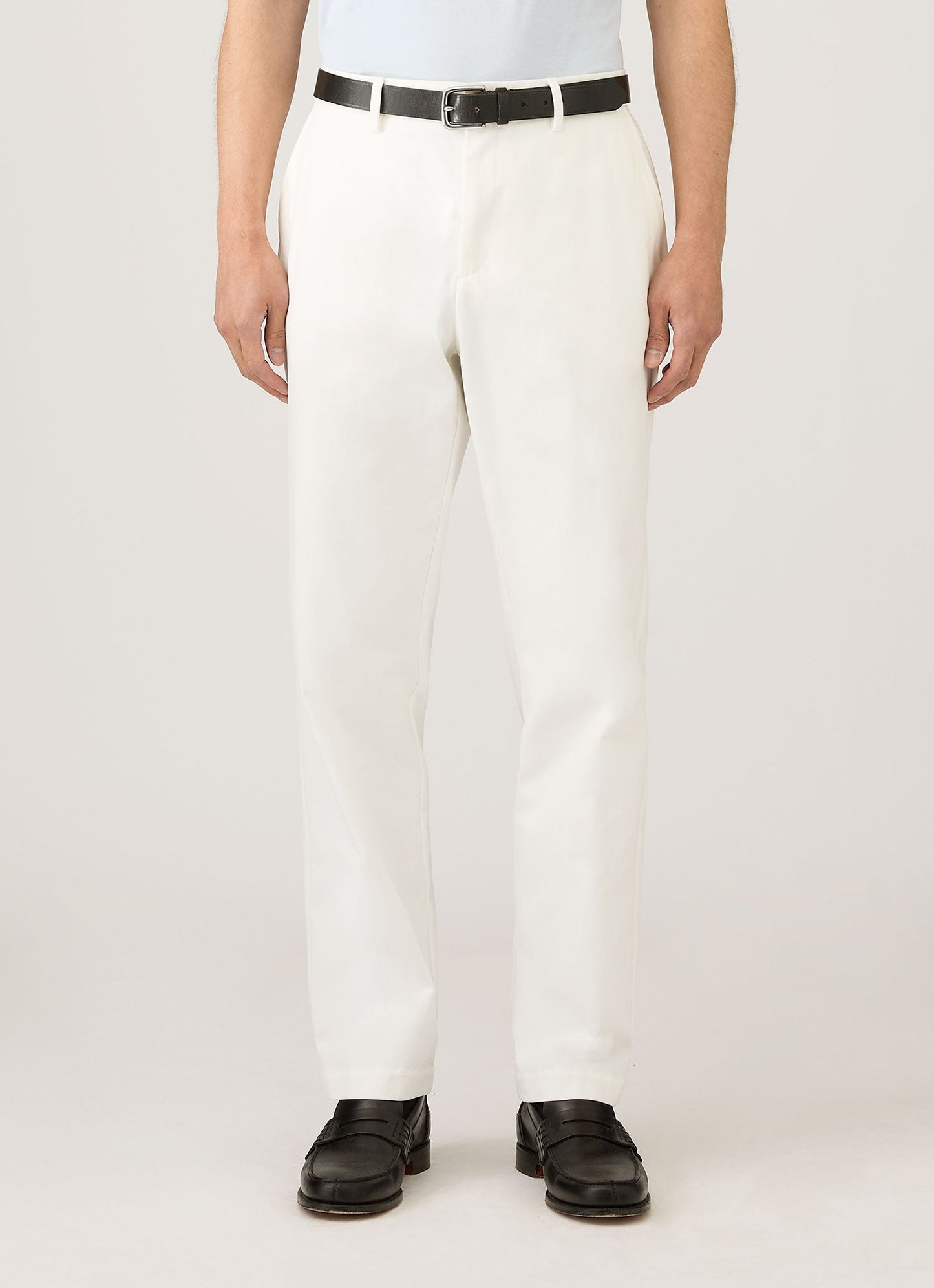 Mens Cotton Drill Trouser In Warm White Mtrs3129 Whig