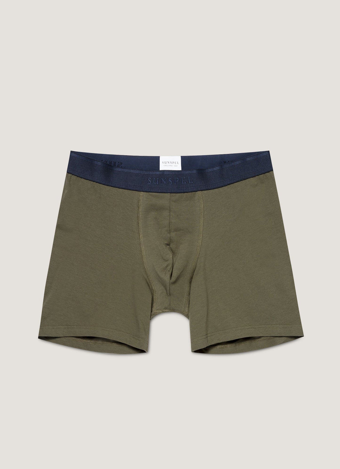 Mens Cotton Stretch Boxer Briefs In Khaki Mtru4614 Gngy