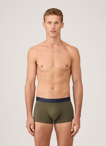 Mens Stretch Cotton Trunks In Khaki Mtru4615 Gngy