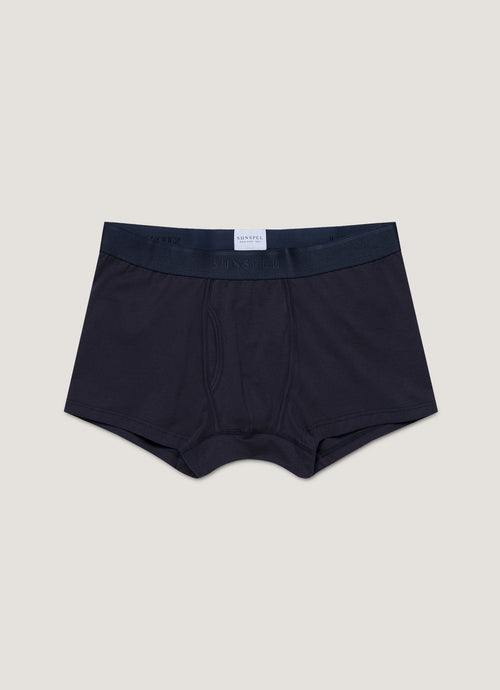 Mens Superfine Cotton Trunks In Navy Mtru4619 Buaa