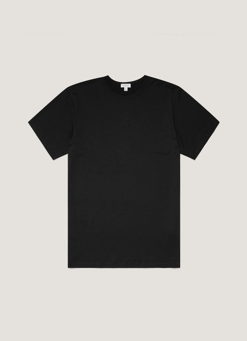 Mens Short Sleeve Crew Neck T Shirt Black
