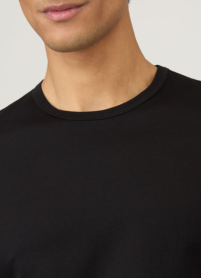 Mens Short Sleeve Crew Neck T Shirt Black