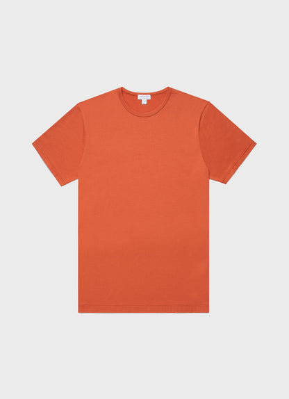 Mens Classic Tshirt In Burnt Sienna Mtsh0001 Orak