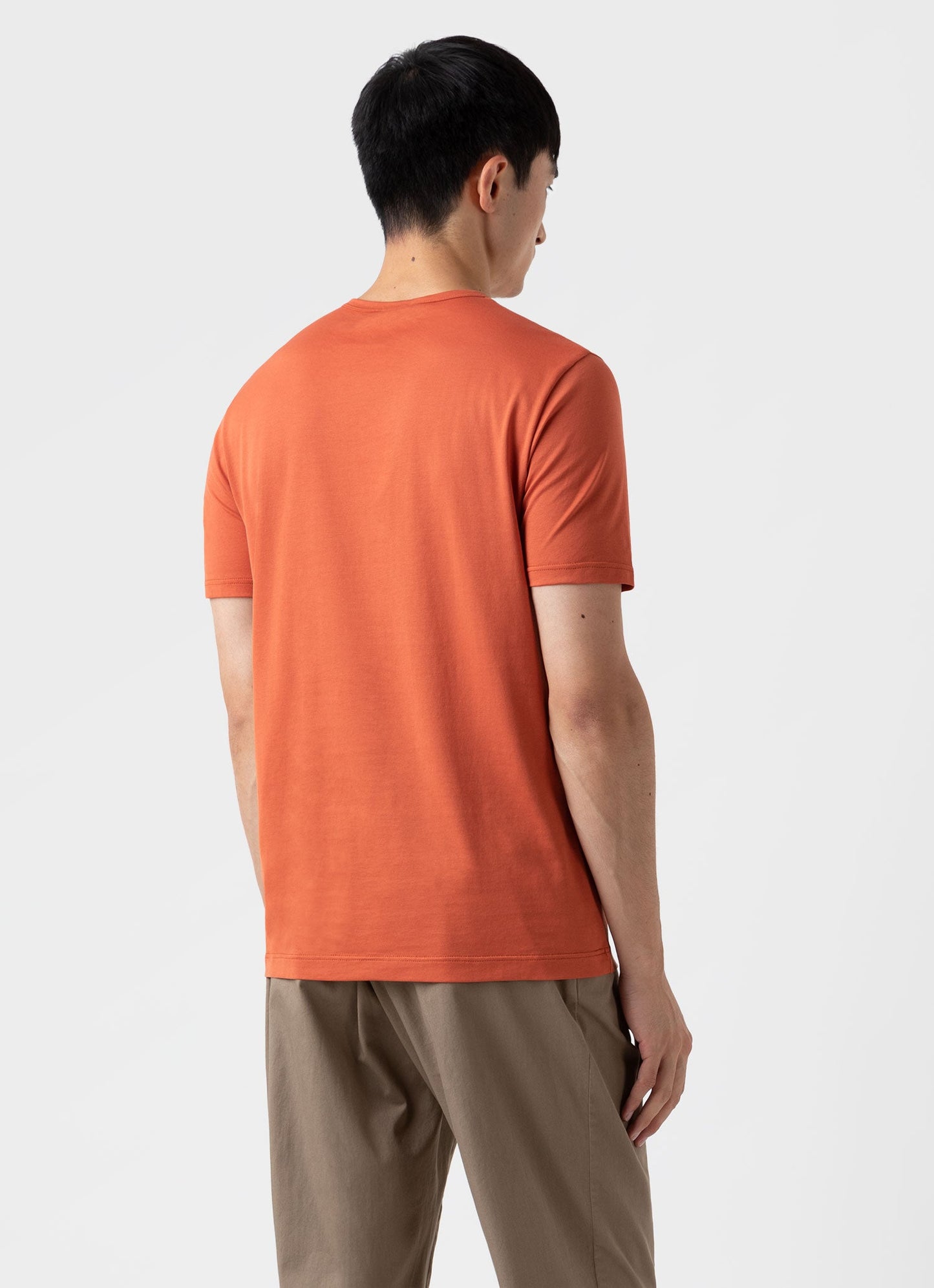 Mens Classic Tshirt In Burnt Sienna Mtsh0001 Orak